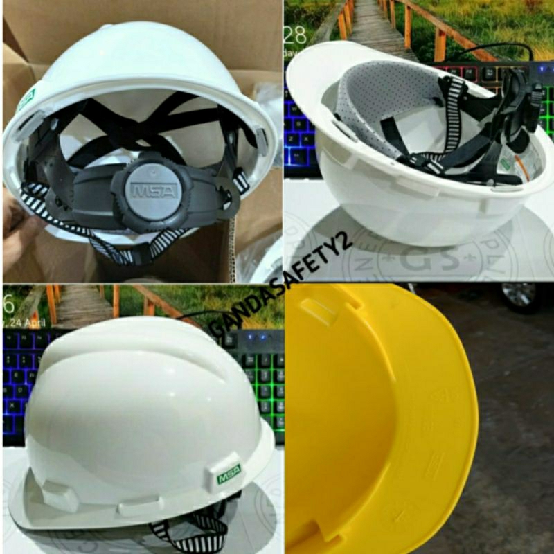 Helm MSA V-Gard Original USA Fastrack / Helm Safety Proyek MSA V-GARD USA