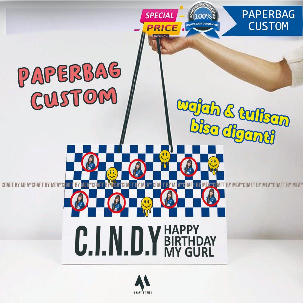 

Ms Custom Paper Bag Kado Muka Foto Sendiri Ala Pinterest MELTING SMILE