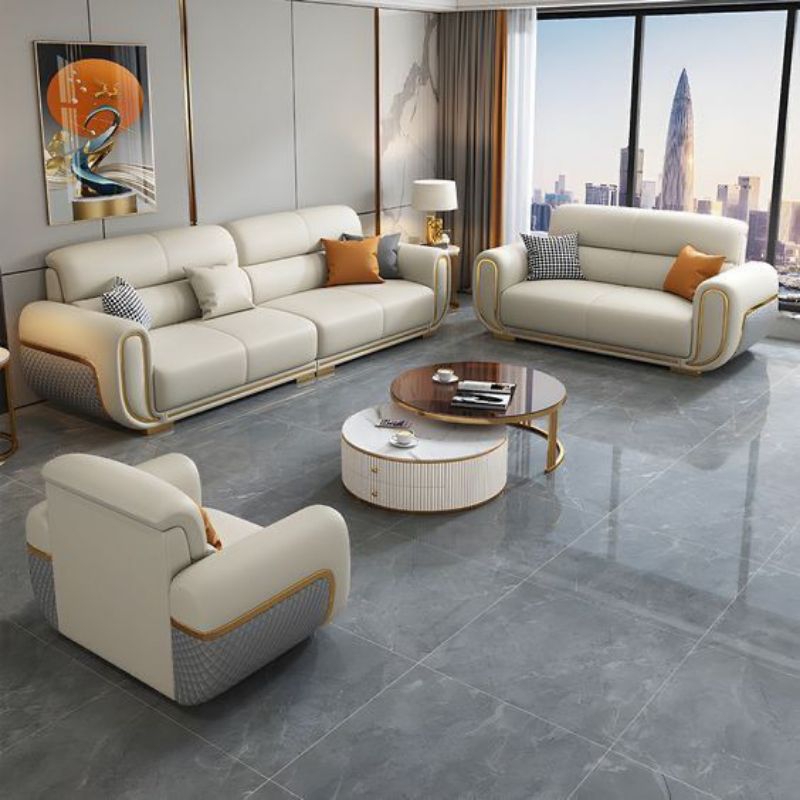 Sofa 321 Fullseat Meja Sofa 321 Kulit Oscar Model Terbaru Minimalis Elegant