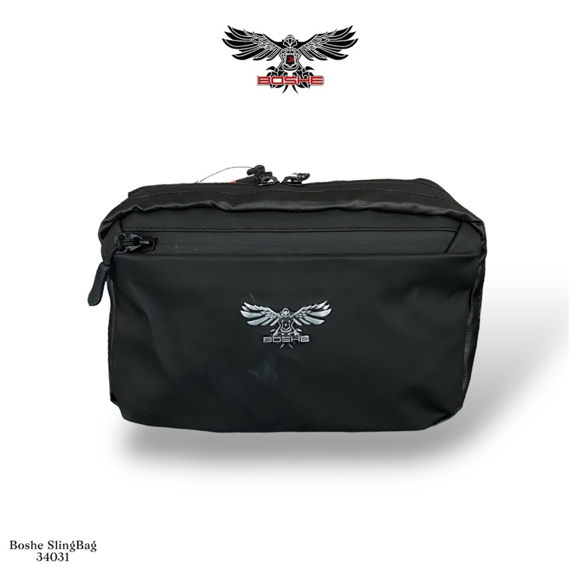 BOSHE BLACK 3 in 1, Slingbag, Pouchbag, Handbag Pria  /3431