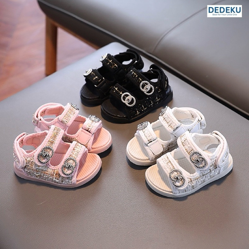 [DEDEKU] SANDAL SENDAL ANAK TWEED KOREAN STYLE - CA821