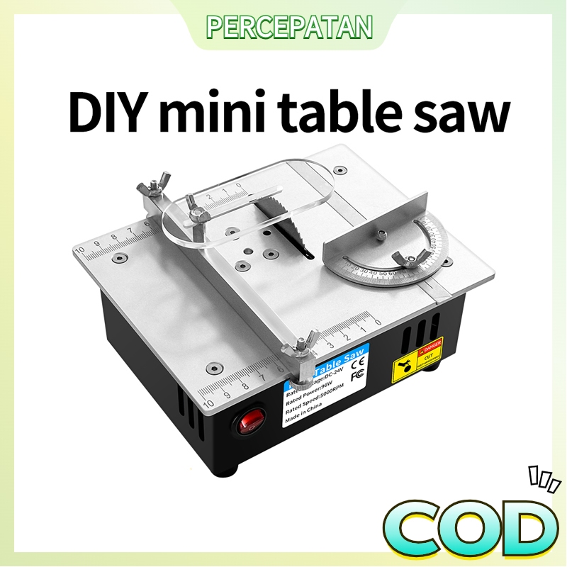 Meja Multifungsi Mini Saw Gergaji Desktop Listrik Rumah Tangga Kecil Alat Pemotong DIY Mesin Pemoton