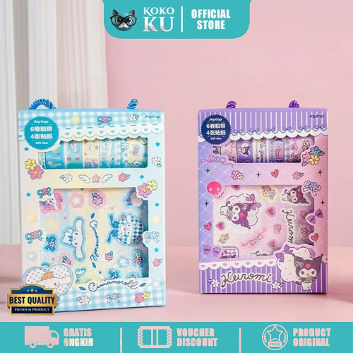 

Gift Box Stiker Tape 10PCS Student Cute DIY Jurnal Sanrio