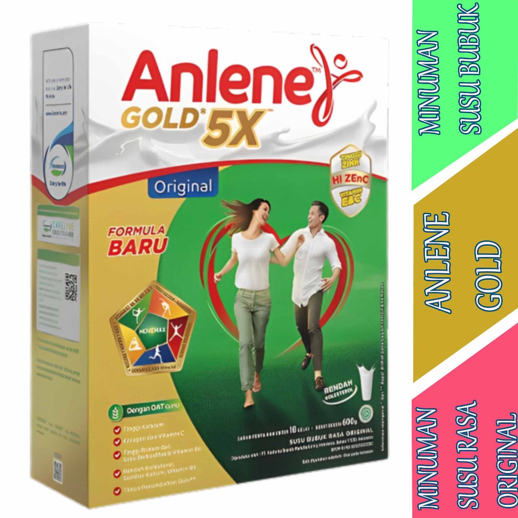 

Minuman Susu Rasa Original - Anlene Gold - Minuman Susu Bubuk - 600gr
