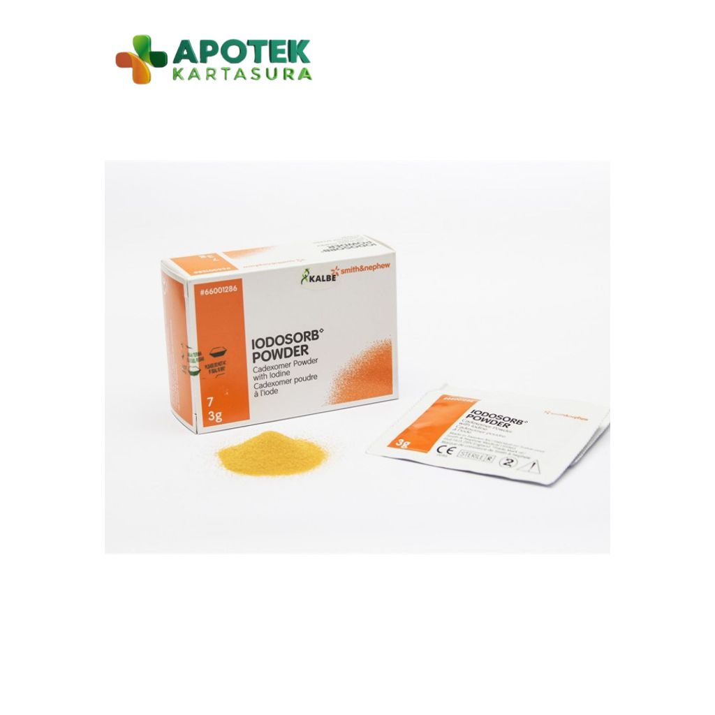 SMITH & NEPHEW - Antiseptik Luka IODOSORB POWDER 3g Cadexomer Iodine