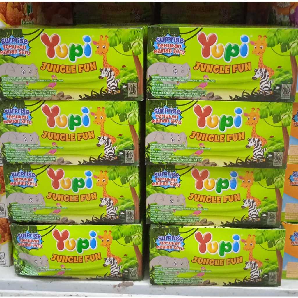 

YUPI JUNGLE FUN 24BIJI per box