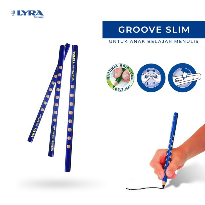 

LYRA GROOVE GRAPHITE PENCIL HB BANTEX - 1760100 / PENSIL HB