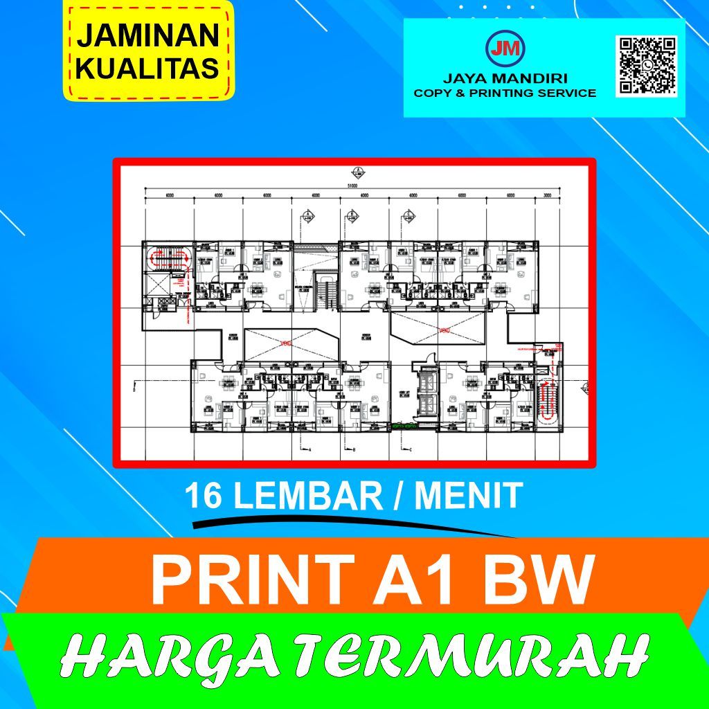 

PRINT / PLOT A1 HITAM PUTIH