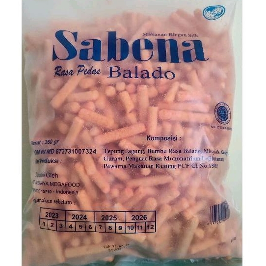 

Cemilan Stik Sabena Rasa Balado 360gr