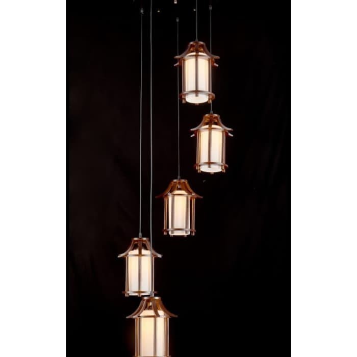 SL6627-5 LAMPU GANTUNG HIAS VOID ANTIK MINIMALIS RUANG TAMU E27 PENDANT LAMP