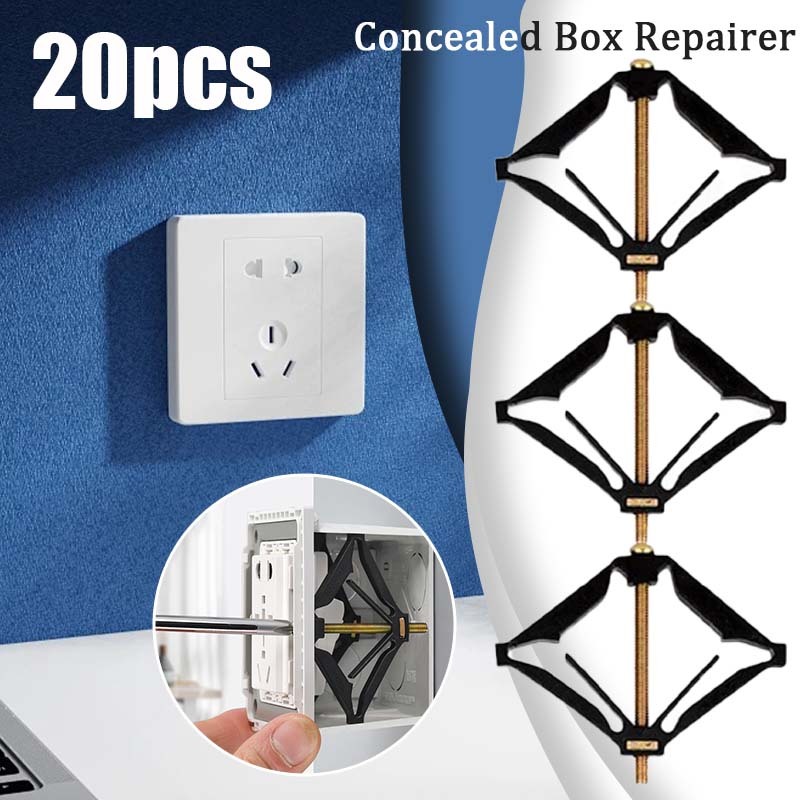 Sekrup Steker Switch Soket Kotak Per Dinding Tanpa Inbow Kotak Perbaikan Plug Switch Fixed Wall Repa
