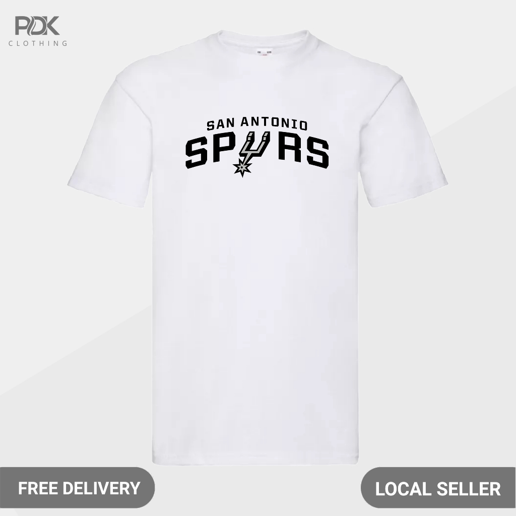 Kaos Pria Baju Basketball San Antonio Spurs Crest
