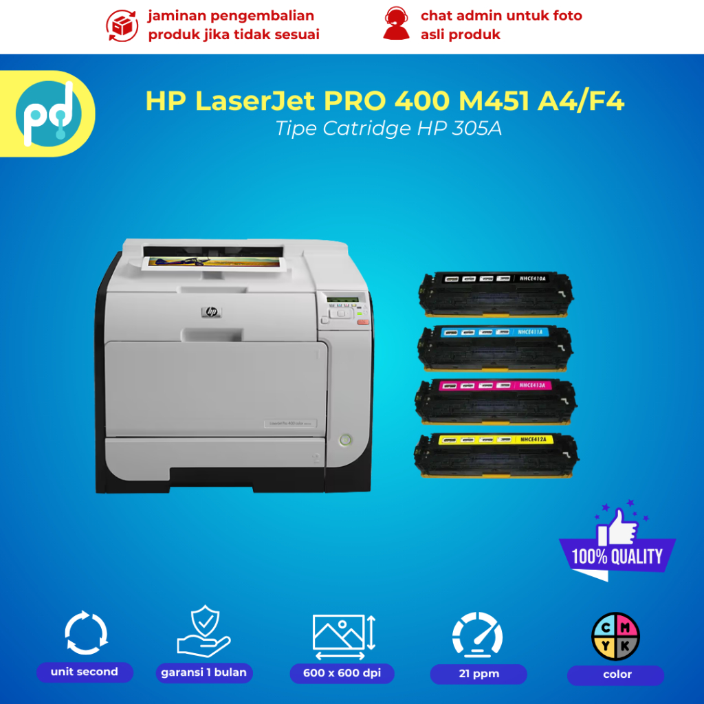 Printer Warna Hp Laserjet Pro 400 M451 Kertas A4 F4 Printer Stiker Undangan
