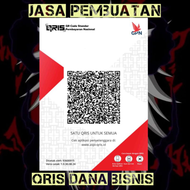 Jasa pembuatan Qris Dana Bisnis