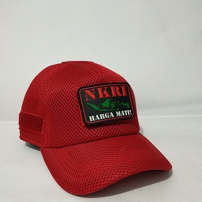 Topi tactical Velcro hijau hitam Army Camo perbakin TNI Distro Noer890