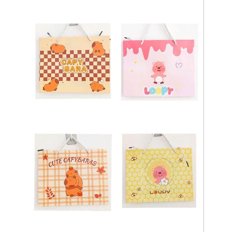 

Paperbag Loopy & Capybara