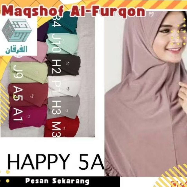 [READY BESTIE] Jilbab Instan PASMIRA-HAPPY 5A EXC SIZE M, L || Murah Kualitas Bagus Terlaris - Casua