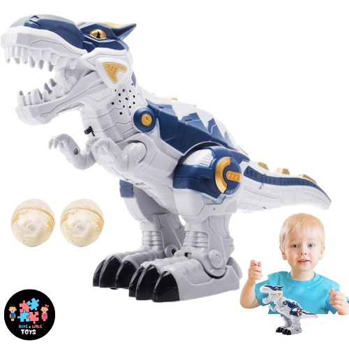 Robot T Rex Mainan Anak Dinosaurus Bisa Jalan Bersuara Ada Lampu Menggunakan Baterai