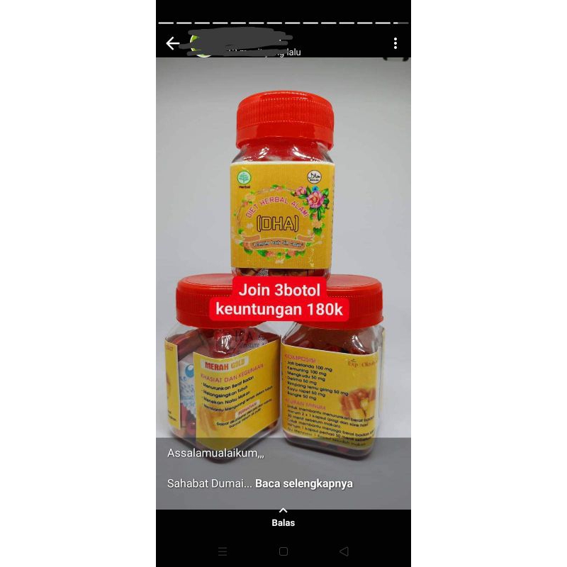 DHA pelangsing herbal diet anti gagal