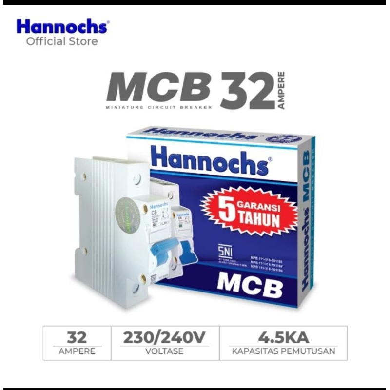 MCB 1Phase 32A Hannochs