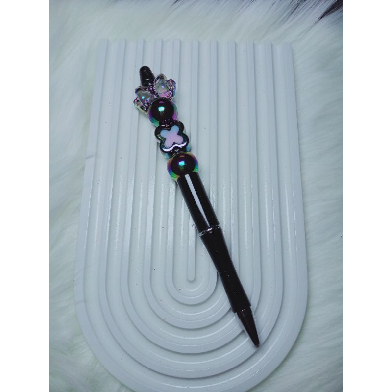 

Pena Beads/pen lucu/alat tulis karakter beads/hitam by elola_shop