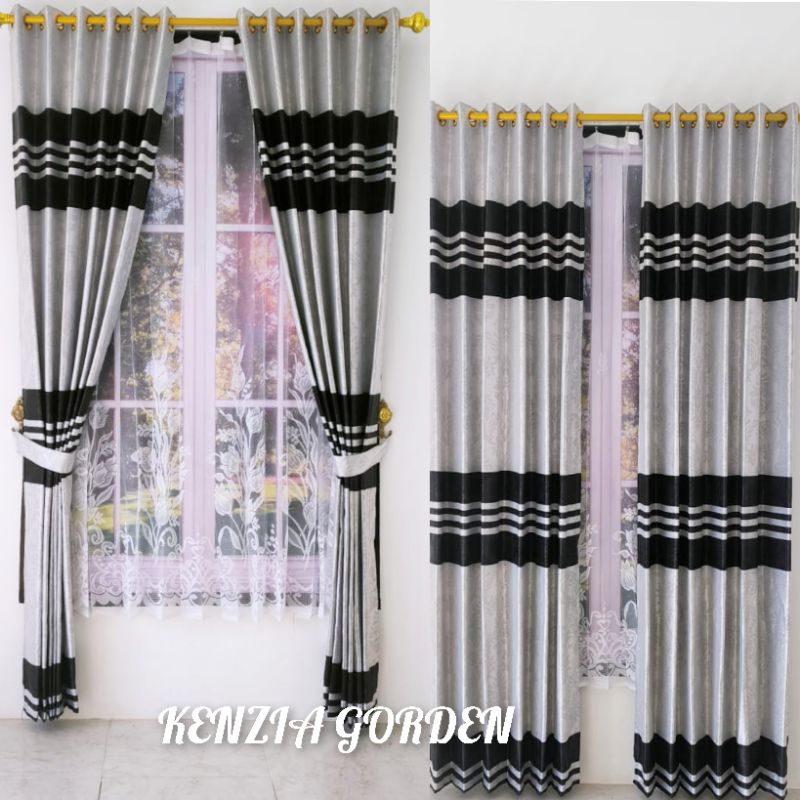 Gorden Jendela kamar bahan kain blackout super tebal