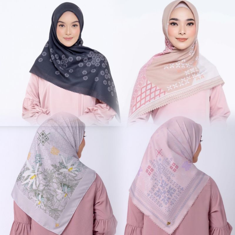 Jilbab hijab scarf segiempat brand original Zaskia Mecca dll No tag