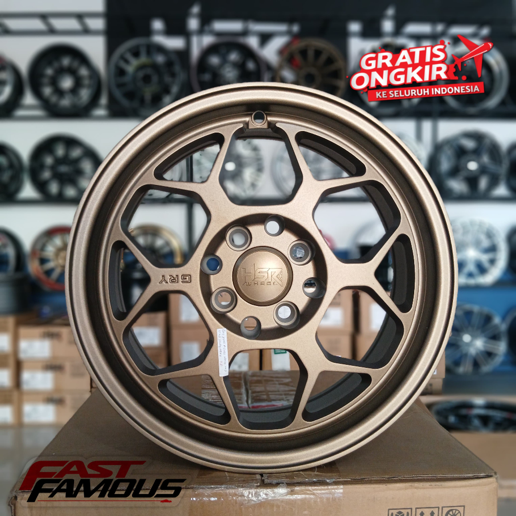 Velg Racing R15 Baut 4 Rata Body mobil Brio Ayala jazz Ignis Swift Mobilio dll Velg Hsr R15