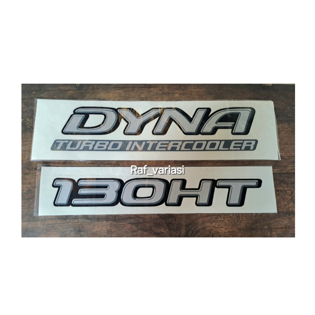 Stiker dyna 130HT / sticker dyna turbo intercooler 130ht /stiker mobil dyna 130ht
