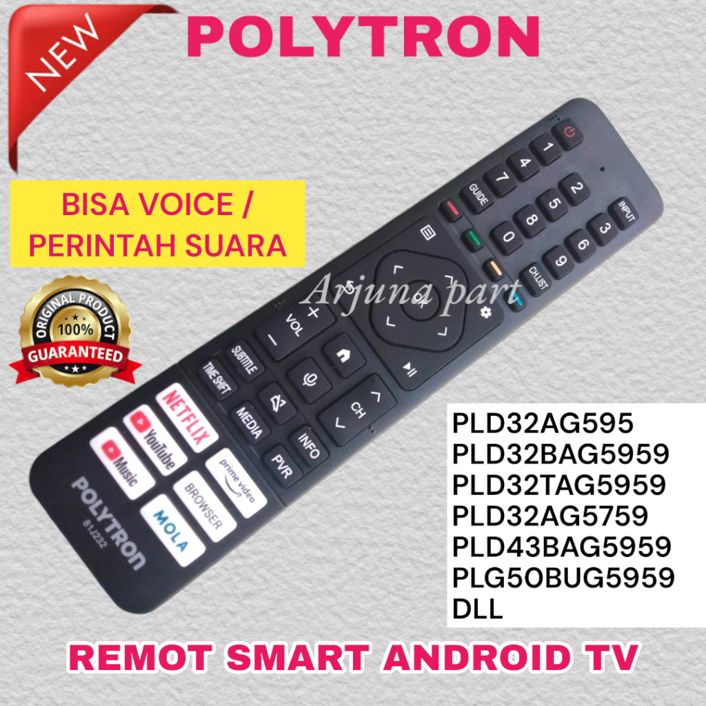 REMOT TV POLYTRON SMART ANDROID / REMOT POLYTRON / REMOT TV POLYTRON ORIGINAL