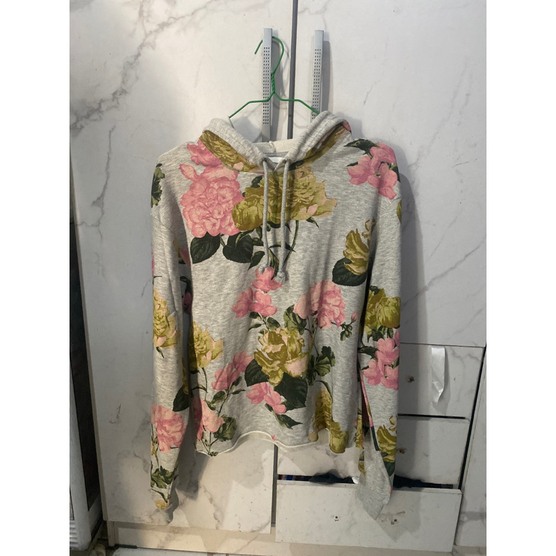 HOODIE HnM FLOWER BONUS PINK