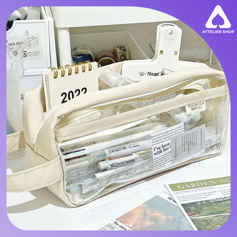 

Kotak Pensil Transparant Tepak Multifungsi Kosmetik Tempat Kosmetik (91148)