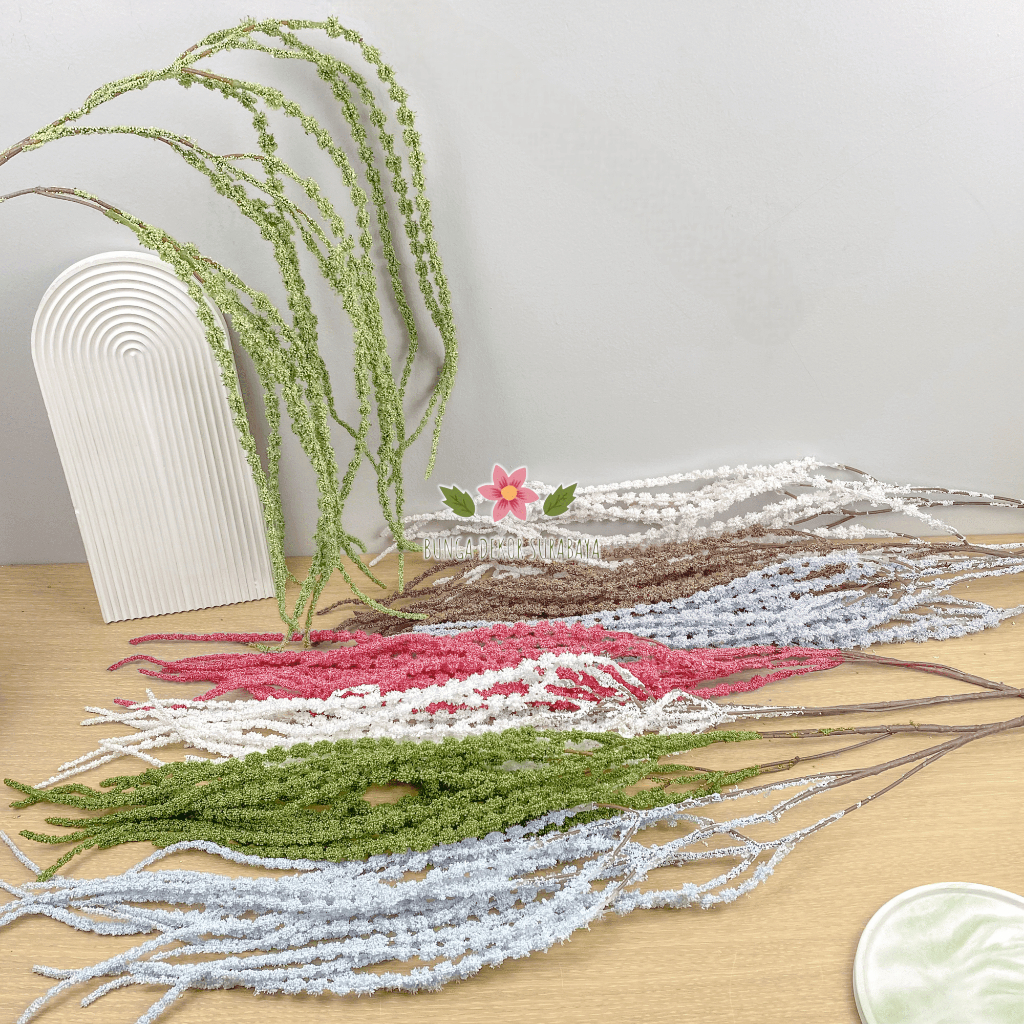 Bunga Artificial Amaranthus | Bunga Amaranthus Artificial, Bunga Juntai Dekorasi, Artificial Amarant