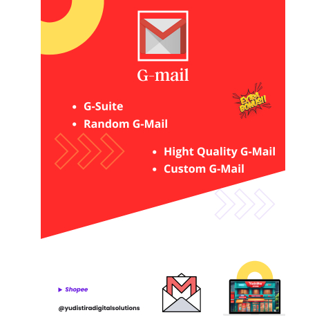 GMAIL DAN GSUITE FRESH PERMANEN TERVERIFIKASI HIGHT QUALITY & BERGARANSI @GMAIL.COM ORIGINAL