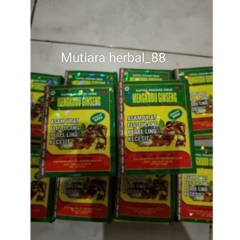 MENGKUDU GINGSENG KAPSUL ORIGINAL100%
