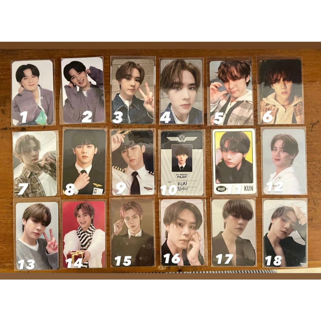 PC Photocard Kun WayV Official Golden Age On my youth
