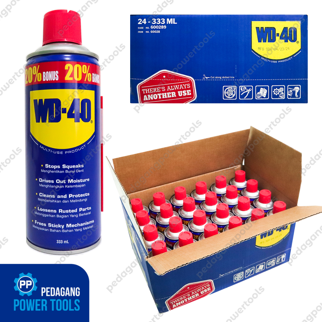 WD-40 333 ML PELUMAS ANTI KARAT WD 40 333ML WD40 PENETRAN 1 DUS 24 PCS