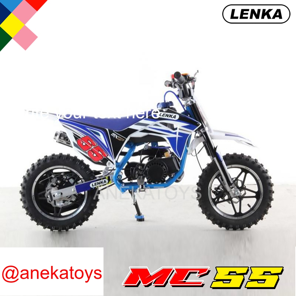 Motor Bensin Lenka MC55 Mini Trail Anak Mesin Tarik Rumput 50cc