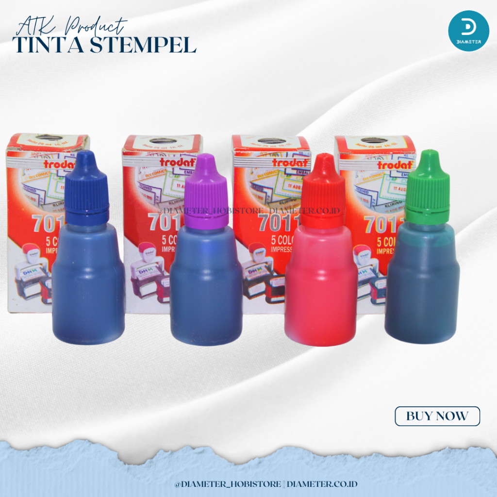 

Tinta Stempel Trodat 7011 (25ml) Merah/Biru/Hijau/Ungu