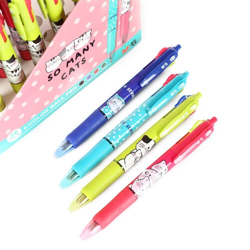 

M&G ABP803S6 PULPEN 4 WARNA 4IN1 SO MANY CATS 0.7MM