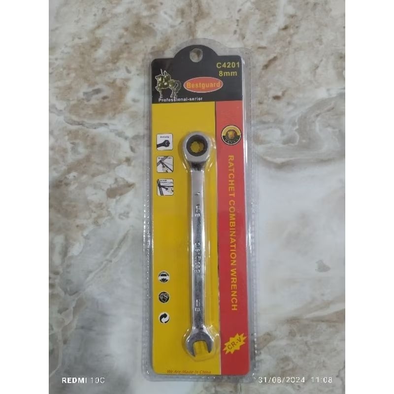 bestguard kunci ring pas rachet 8mm ring pas 8mm