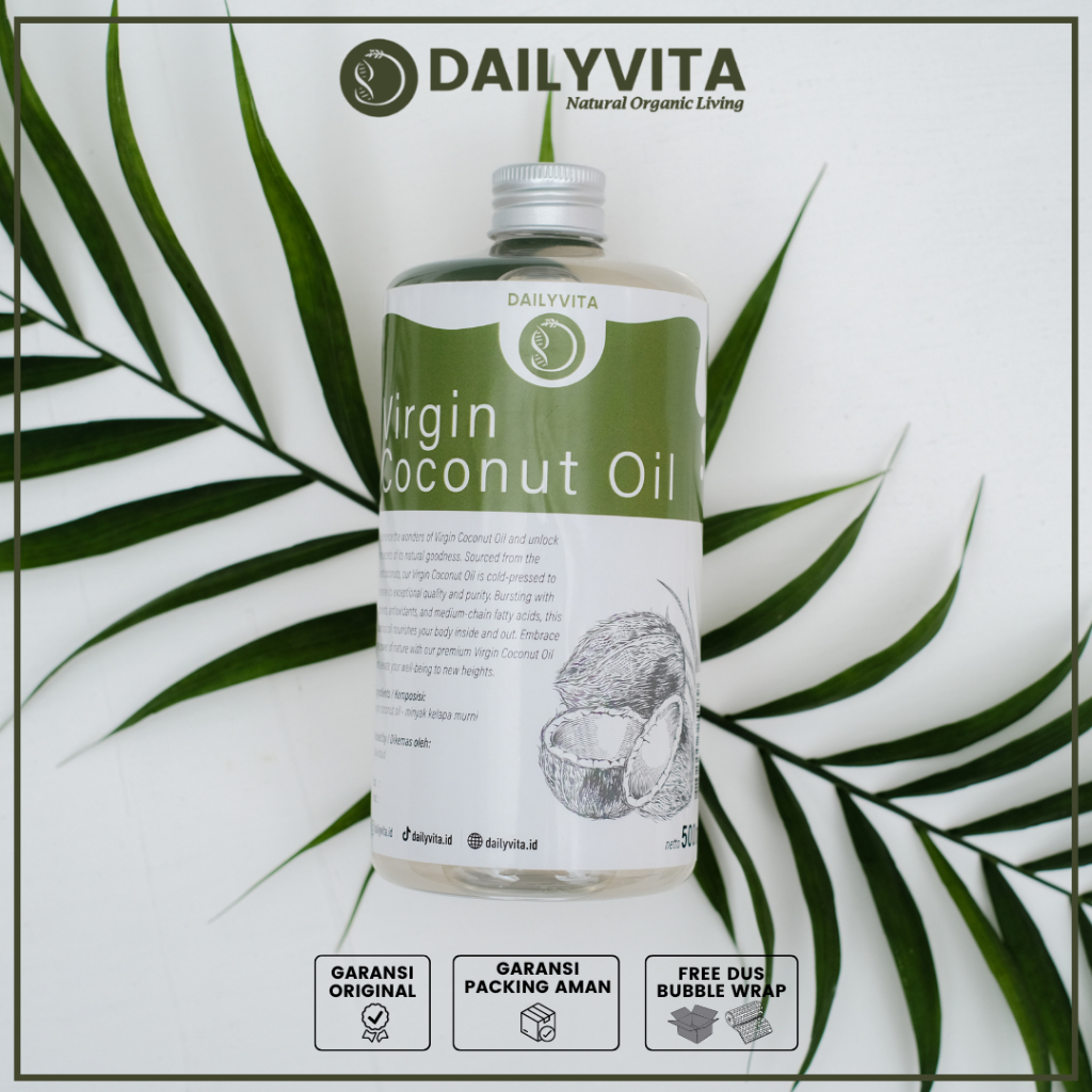 

Dailyvita - Virgin Coconut Oil 120ml/ Virgin Coconut Oil 250ml/ Virgin Coconut Oil 500 ml Minyak Kelapa Murni