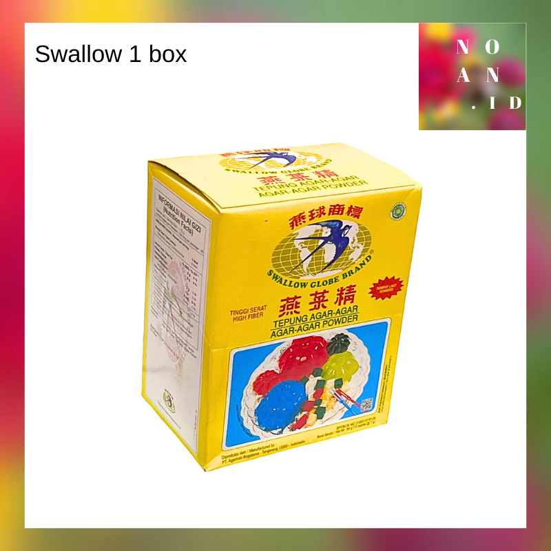 

Agar Agar Swallow 1 Box isi 12 Sachet aneka warna