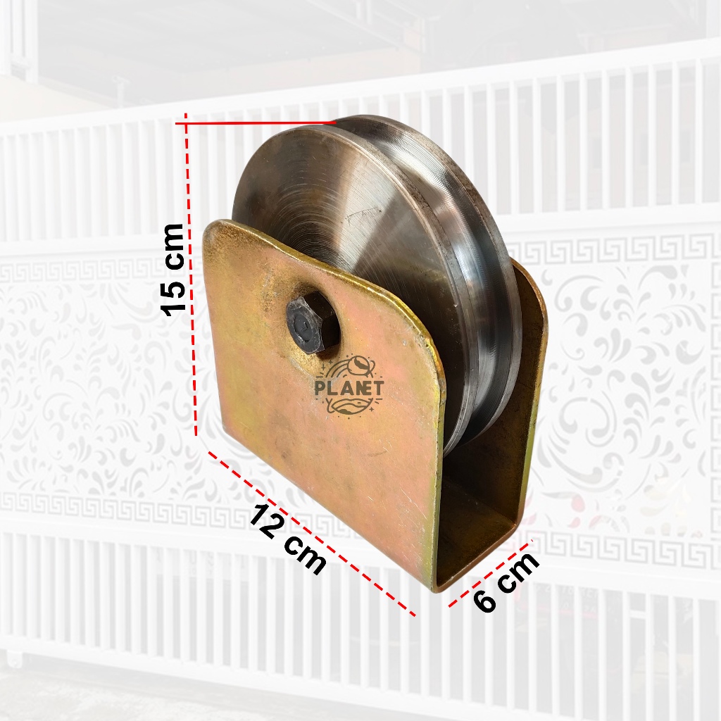 Roda Pagar Besi Super 12cm