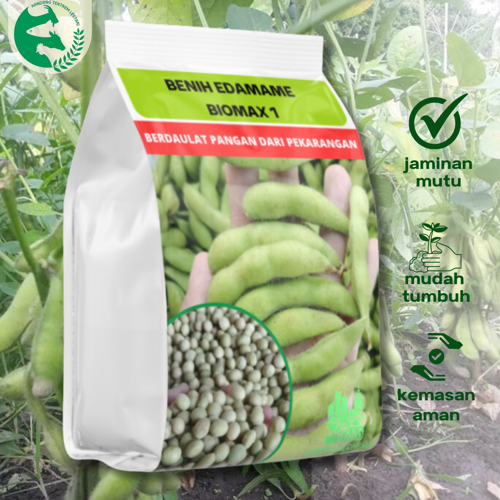 Benih Edamame Kedelai Super 1kg BIOMAX 1 Manis Polong Besar Urban Farming