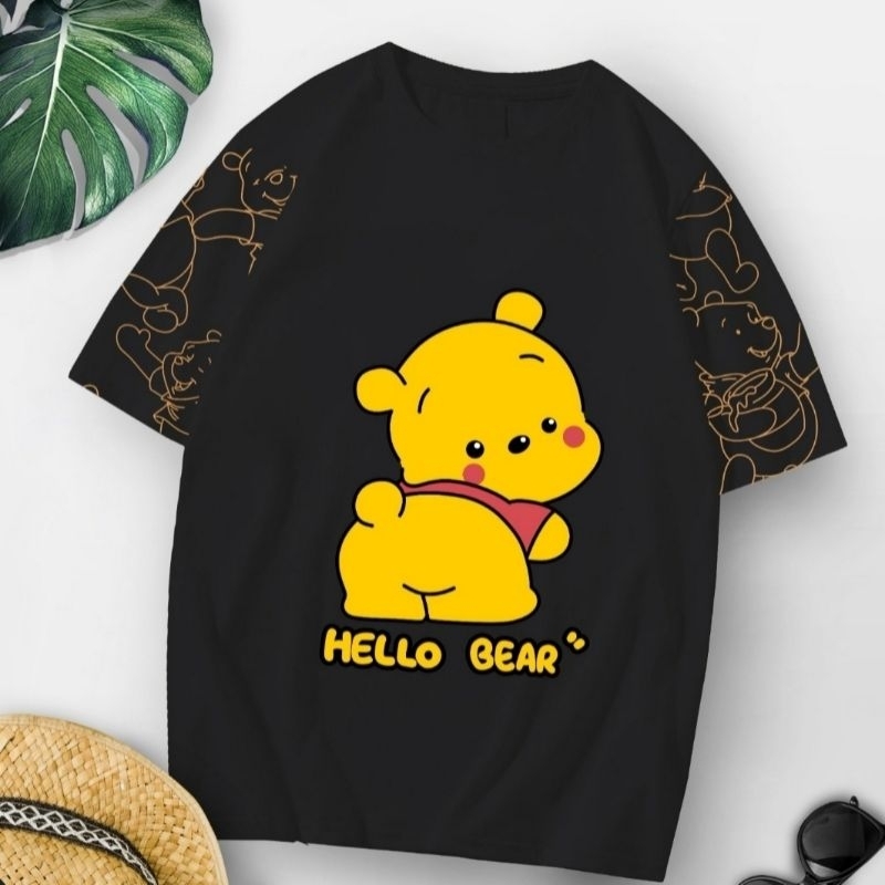KAOSLAGI Kaos Karakter Wanita Kaos Pooh Kaos Pooh Wanita Kaos Lucu Wanita Kaos Pooh Dewasa Unisex