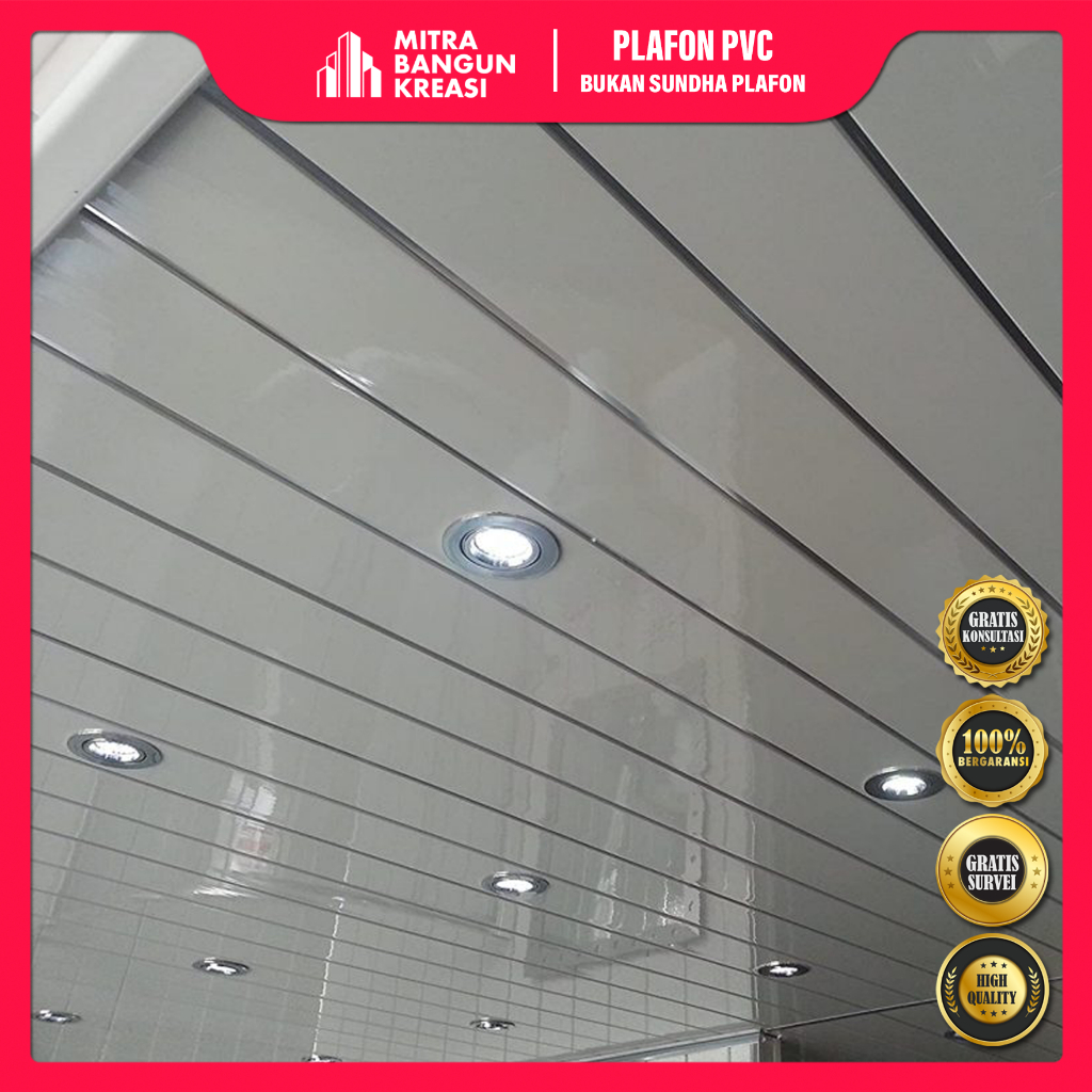 Plafon PVC Jasa Pemasangan dan Material Lengkap Area Jogja Sleman Bantul Magelang Prambanan [PS004]