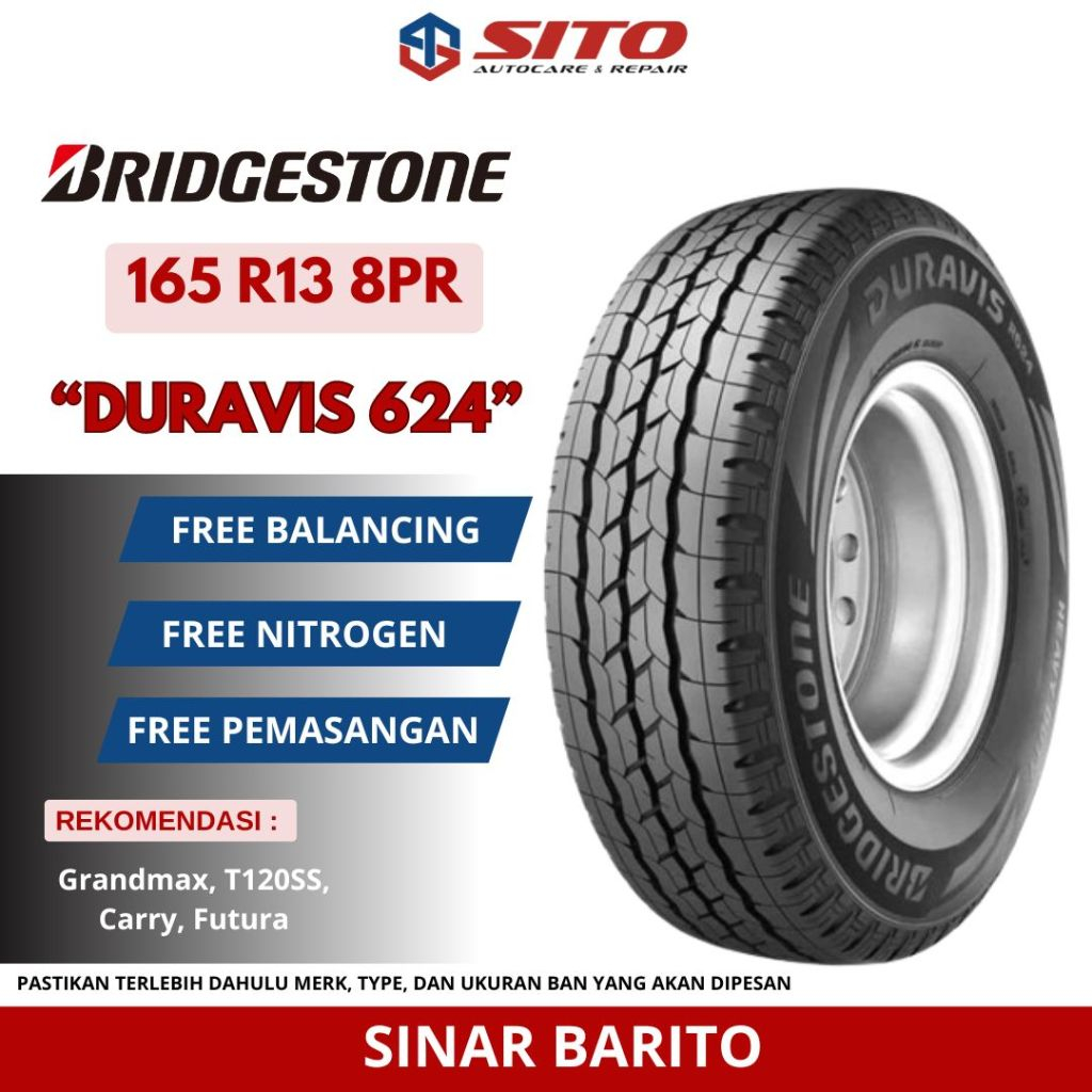 BAN BRIDGESTONE 165 R13 8PR DURAVIS