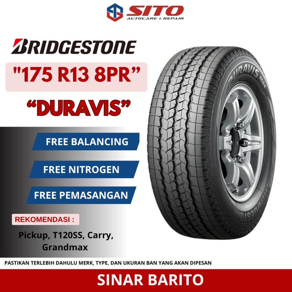BAN BRIDGESTONE 175 R13 8PR DURAVIS