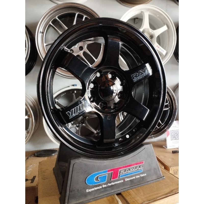 velk te37 r15 pcd 4×100/114 lebar 6,5 et 40 kondisi BARU